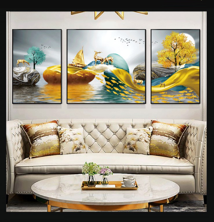 tranh trang guong gan hat pha le