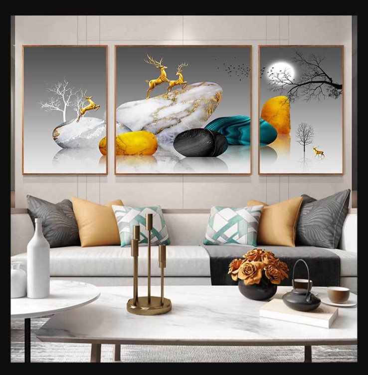 tranh trang guong gan hat pha le