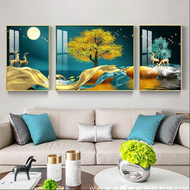 tranh trang guong gan hat pha le