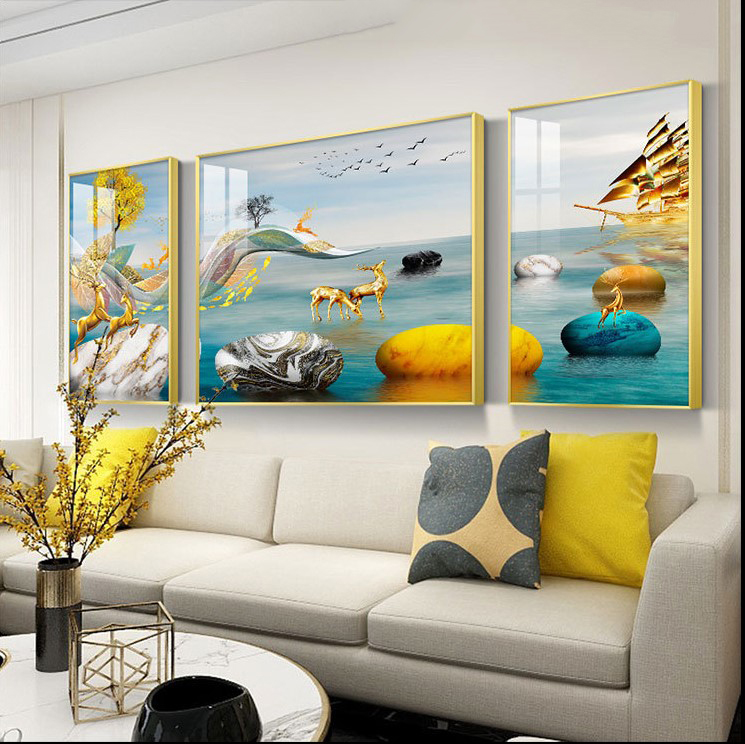 tranh trang guong gan hat pha le