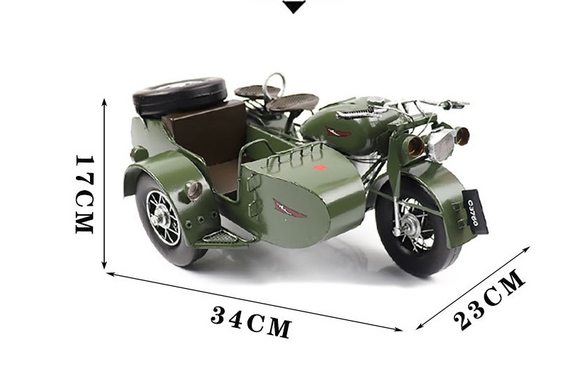 mo hinh sidecar 3 banh co dien