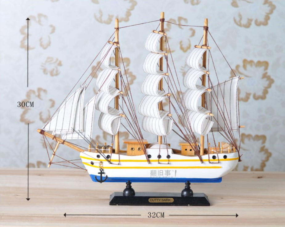 mo hinh thuyen buom phong thuy mang y nghia thuan buom xuoi gio