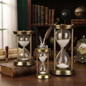 Đồng Hồ Cát Trụ Đứng Cổ Điển