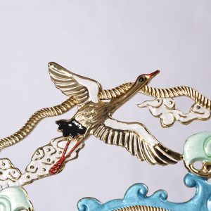 Quạt họa tiết chim hạc đẹp mắt