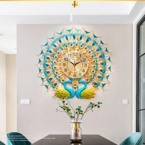 Đồng hồ treo tường chim công