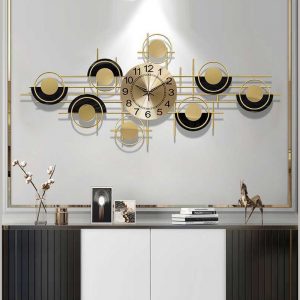 Đồng hồ treo tường khối hình học tròn