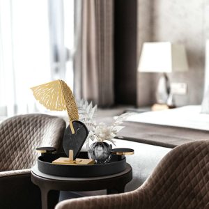 Mô hình lá sen kim loại