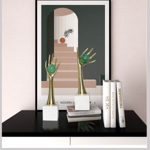 Mô hình bàn tay bằng đồng trang trí