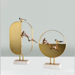 Mô hình chim vàng anh đậu cành đào