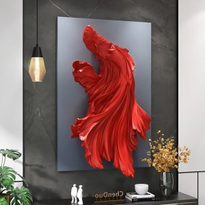 Tranh cá Betta chạm nổi