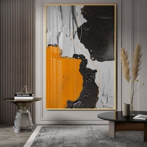 Tranh sơn dầu trìu tượng treo tường