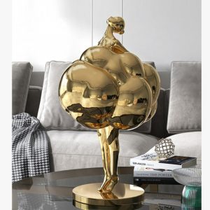 Tượng cô gái để kệ trang trí