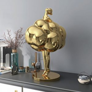 Tượng cô gái để kệ trang trí