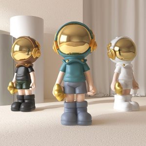 Tượng phi hành gia nhí decor phòng