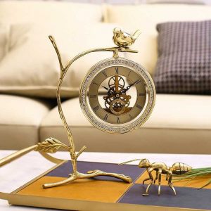 Đồng hồ chim để bàn trang trí