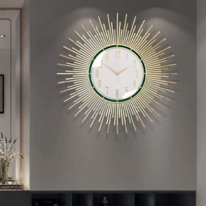 Đồng hồ treo tường đơn giản hình mặt trời