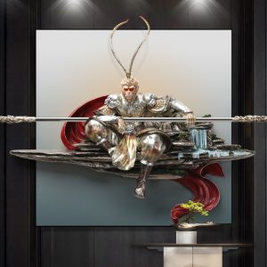 Tranh 3D Tông Ngộ Không trang trí
