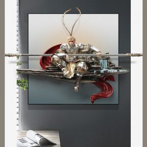 Tranh 3D Tông Ngộ Không trang trí