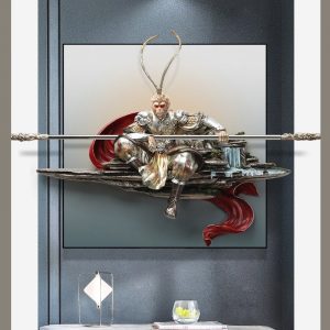 Tranh 3D Tông Ngộ Không trang trí