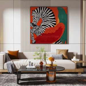 Tranh con ngựa khổ vuông trang trí được ưa chuộng