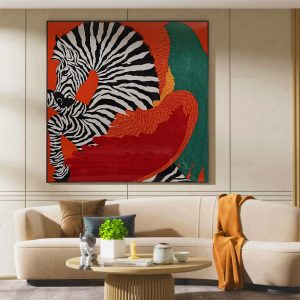 Tranh con ngựa khổ vuông trang trí được ưa chuộng