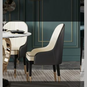 Bộ bàn ăn tròn cao cấp được trang trí đẹp mắt