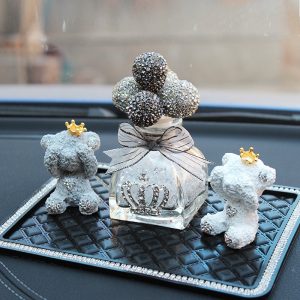 Bộ gấu Teddy và bình bóng gắn đá để taplo