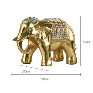 Voi như ý trang trí nội thất bằng đồng