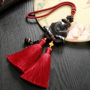 Khánh treo ô tô cá chép phong thủy điêu khắc thủ công