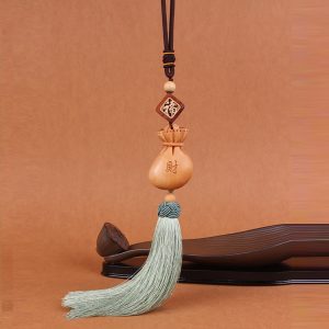 Dây treo phong thủy xe hơi túi tiền may mắn