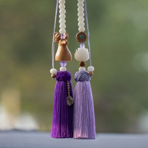 Dây treo xe ô tô hình đầu hươu cầu bình an