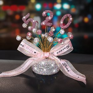 Bình bóng I Love You gắn đá xinh xắn