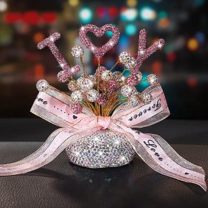 Bình bóng I Love You gắn đá xinh xắn