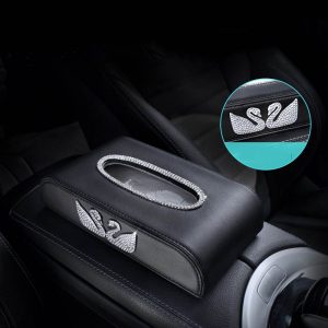 Hộp khăn giấy thiên nga để oto vô cùng tiện ích