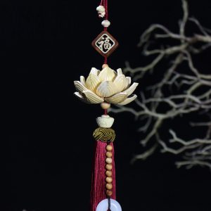 Dây khánh treo xe ôtô hoa sen chữ “Phúc” đẹp