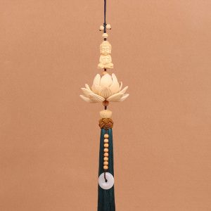 Khánh Phật tọa hoa sen decor xe hơi