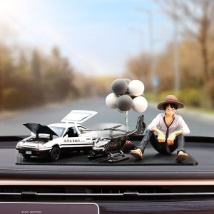 Bộ mô hình Luffy và siêu xe để taplo xinh xắn