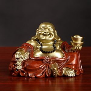 Phật Di Lặc bằng đồng nguyên chất để oto