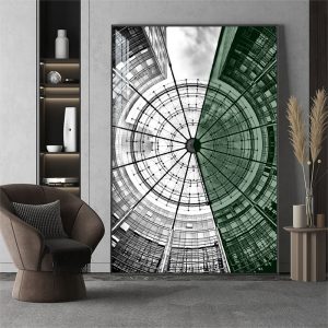 Tranh in sơn dầu phong cách kiến trúc đẹp