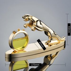 Tượng con báo để taplo oto sang trọng