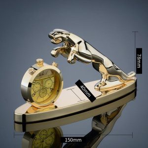 Tượng con báo để taplo oto sang trọng