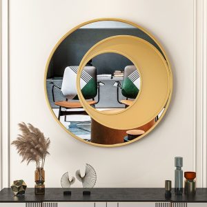 Mẫu gương decor treo tường phong cách tối giản