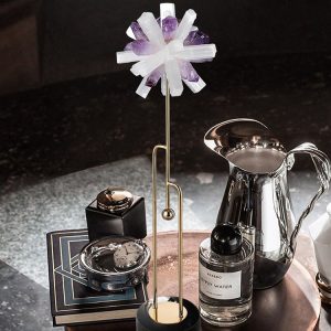 Mô hình bông hoa trang trí pha lê sang trọng