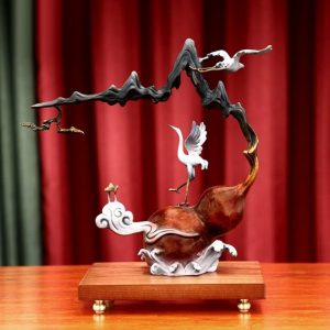 Decor hạc đứng Hồ Lô làm quà tặng