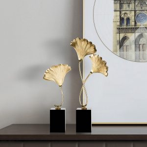 Mẫu đồ trang trí để bàn lá Bạch Quả