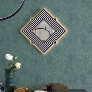Gương decor trang trí nội thất hình vuông sang trọng