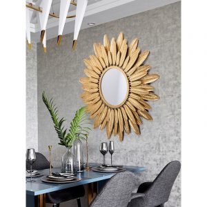 Gương treo tường hoa mặt trời sang trọng