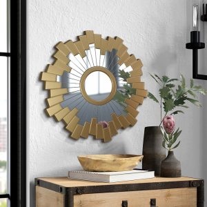 Mẫu Gương treo tường mạ vàng đẹp