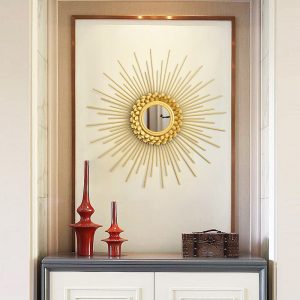 Mẫu gương decor kim loại