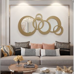 Mẫu phù điêu gương treo tường phong cách Bắc Âu